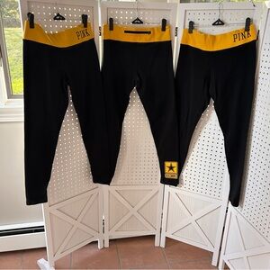 U.S. Army Women's Leggings with Yellow Waistband…3 Pair Bundle
